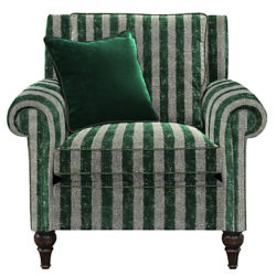 Duresta Kingsley Armchair Scirocco Stripe Emerald